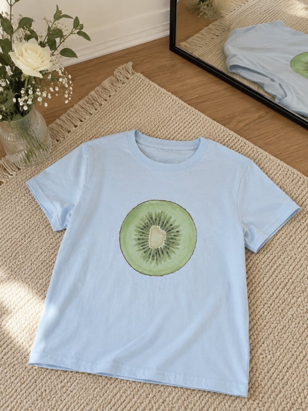 Kiwi Baby Tee 🥝✨ | Y2K Tropical Crop Top | Fresh Summer Aesthetic
